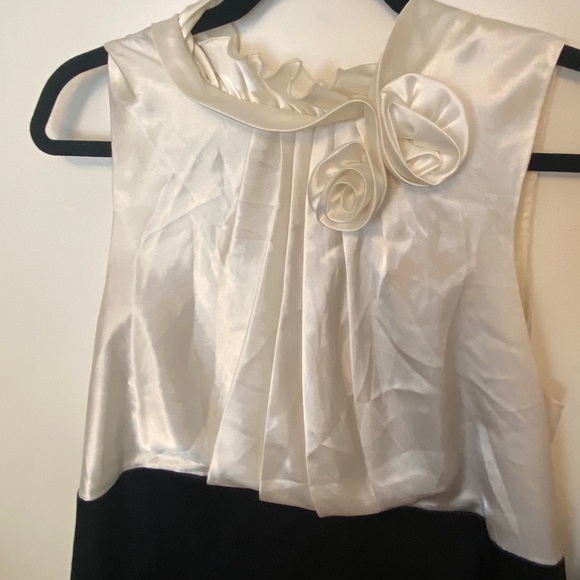 Nightway black&white satin dress 16w - Picture 2 of 7